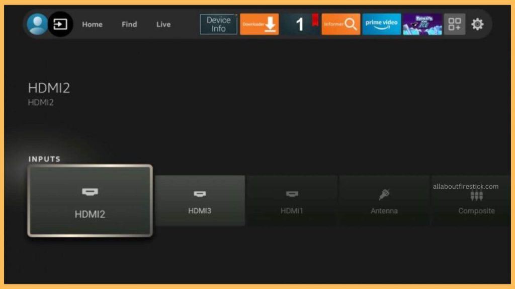 Change input on your Fire TV