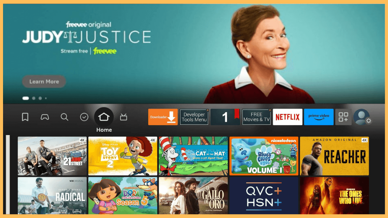 CloudStream on Firestick - Home Screen