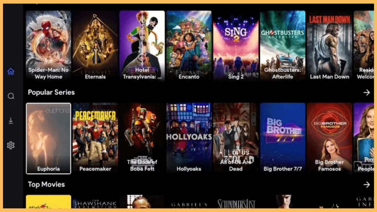 CloudStream on Firestick - Home page