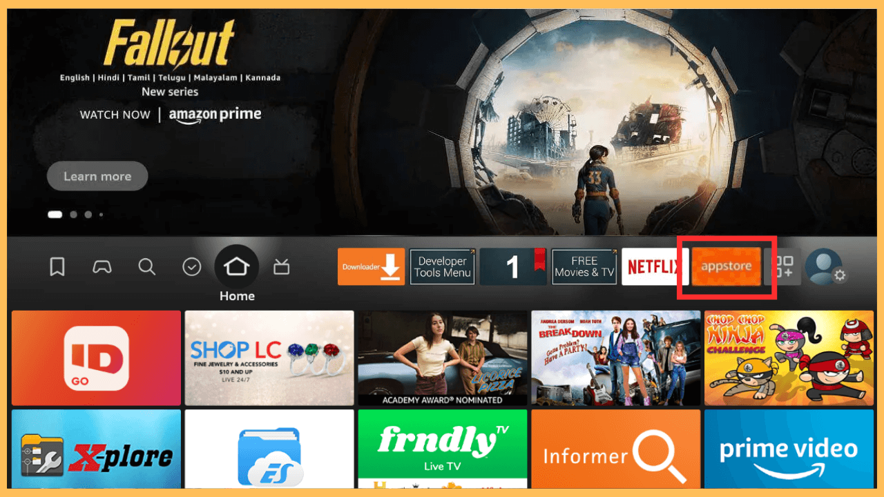 Dish Network on Firestick - Select Appstore