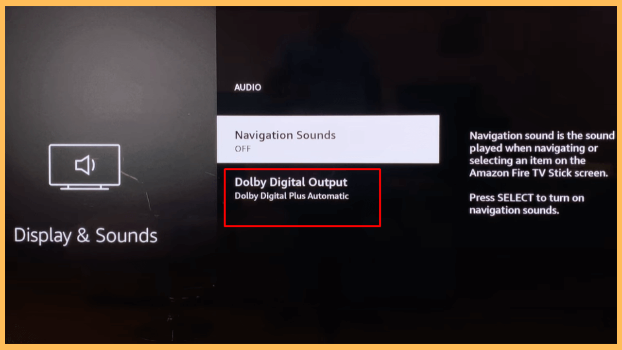 Disable the Dolby Digital Plus
