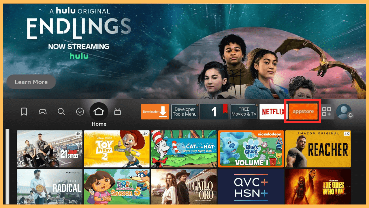 Fox NOW on Firestick - Select Appstore