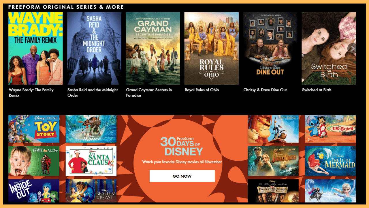 Freeform on Firestick - Start streaming