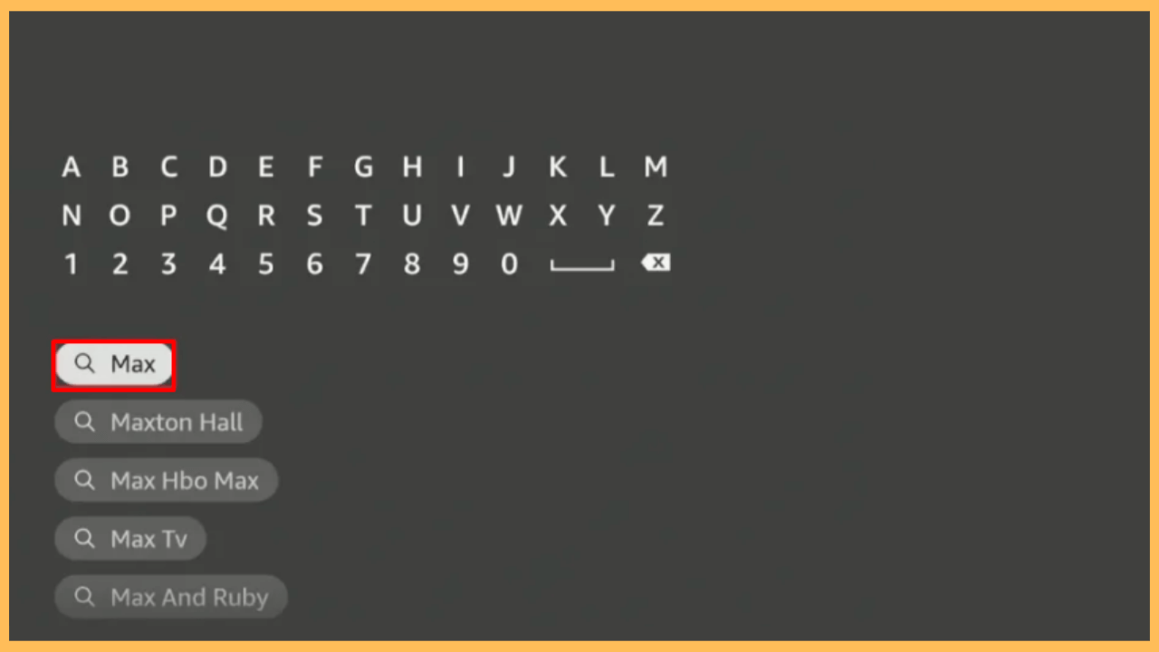 Friends Reunion on Firestick - Search for the app