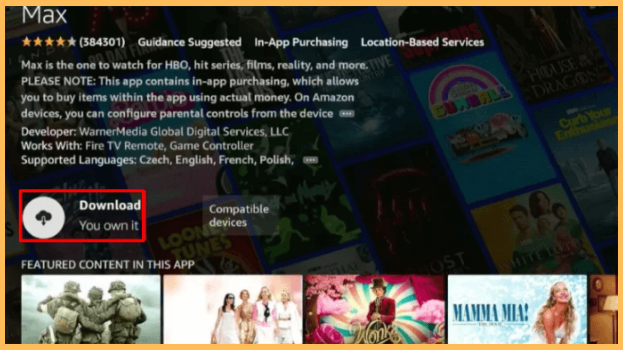 Friends Reunion on Firestick - Select Download