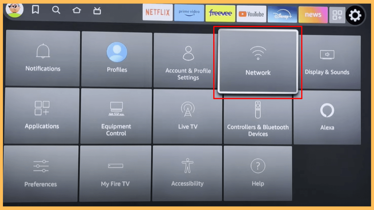 Go to Network Settings