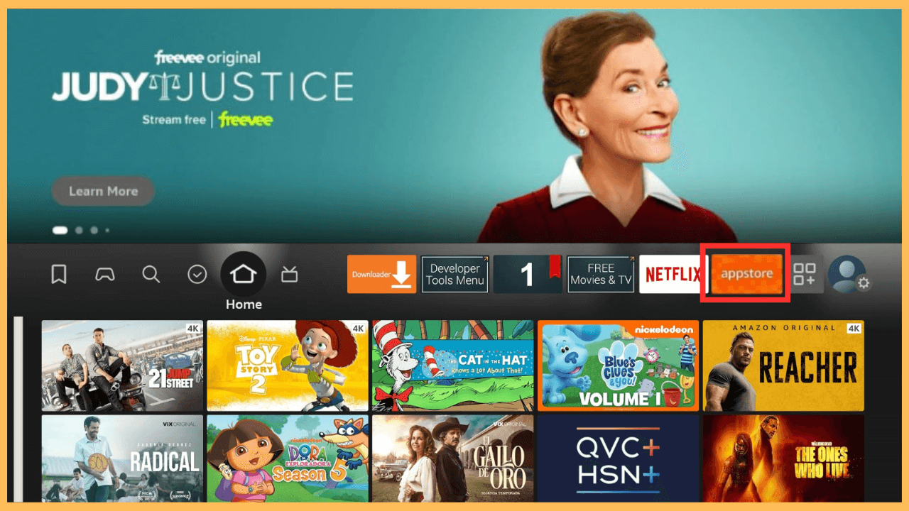 IPTV Sports on Firestick - Select Appstore