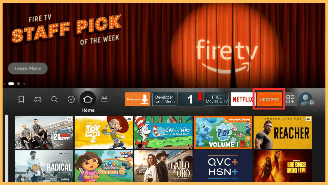 JusTalk on Firestick - Select Appstore