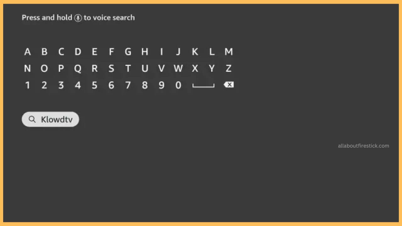 Klowd TV on Firestick