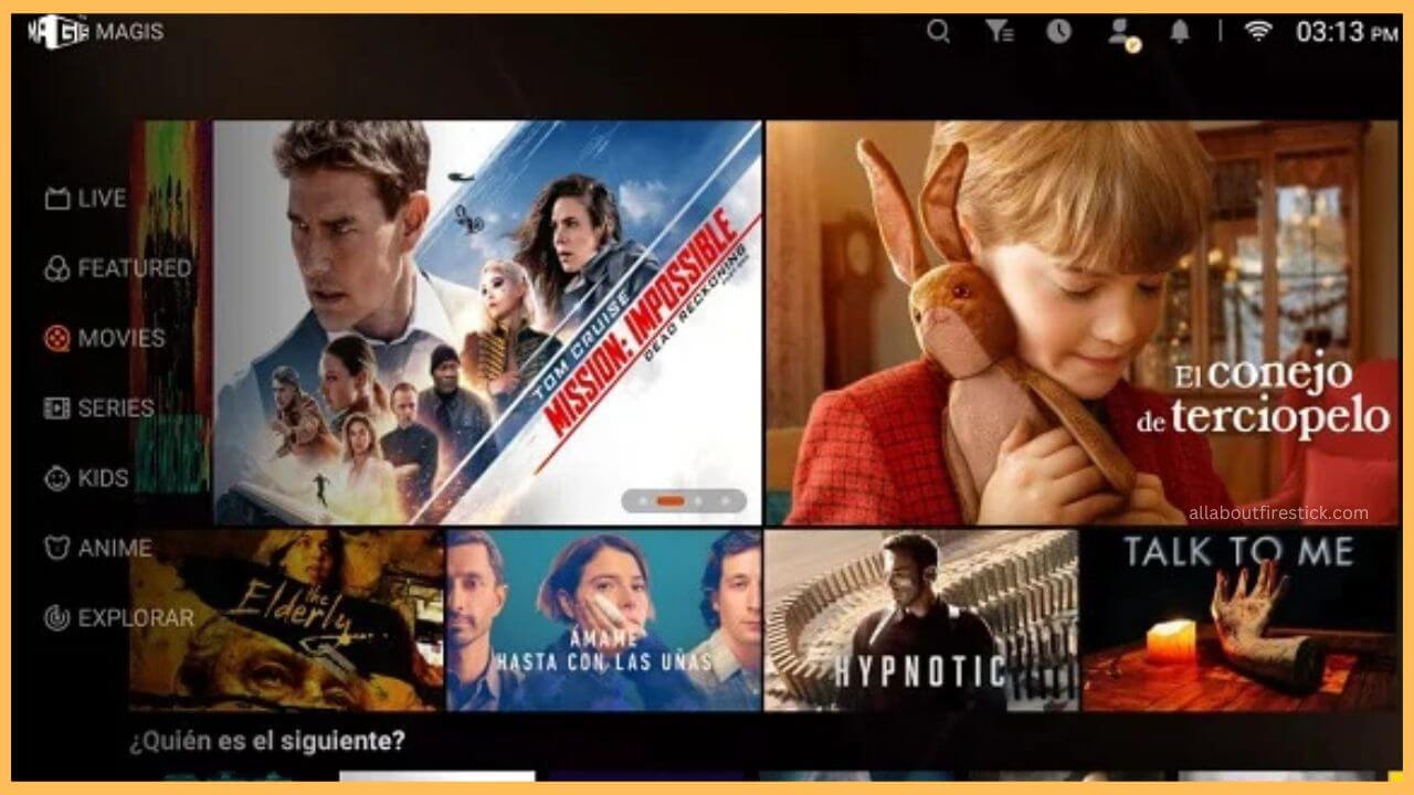 Magis TV on Firestick