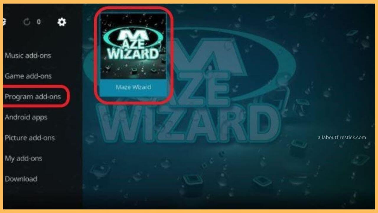 Choose Program Add-Ons - Maze Build Kodi on Firestick (8) (1)