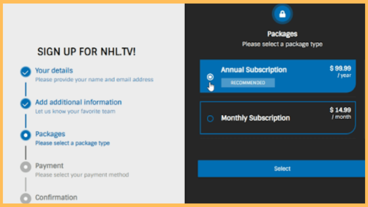NHL on Firestick - Get the subscription