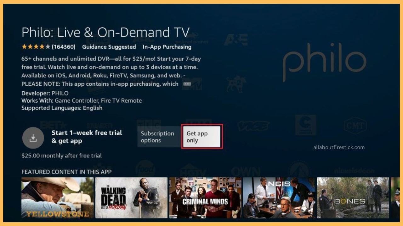 Get Philo on Firestick