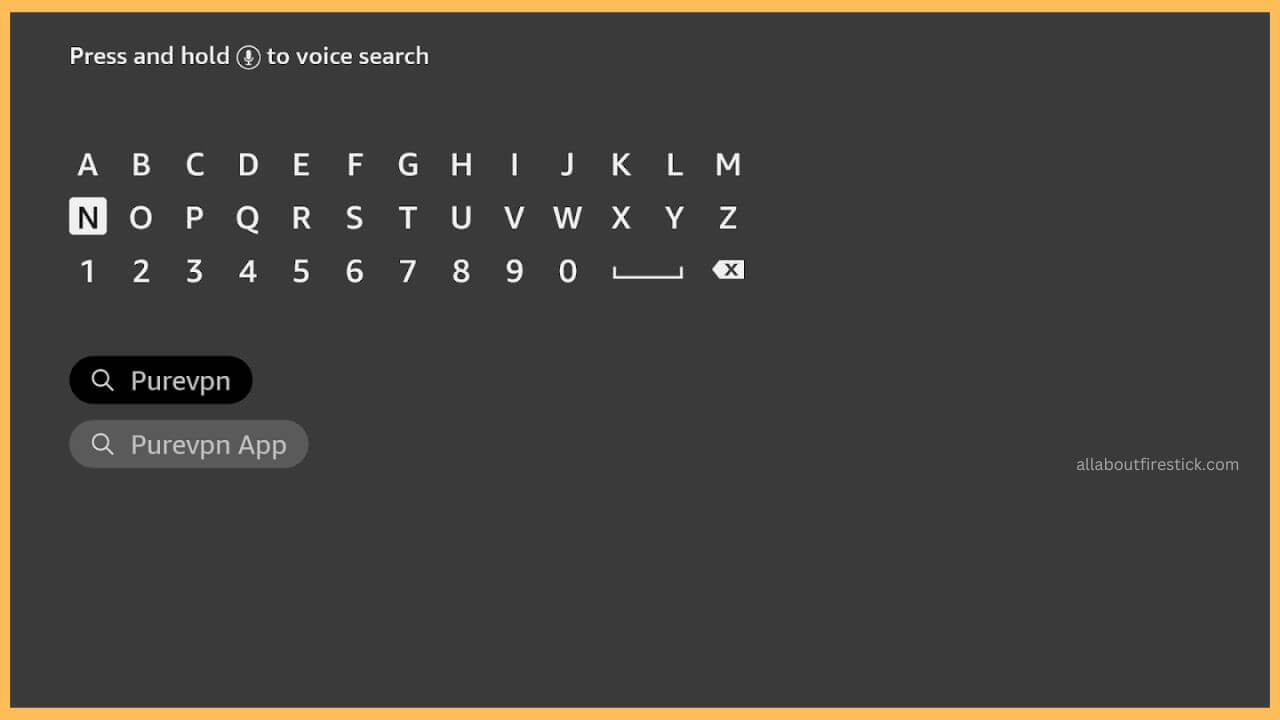 PureVPN on Firestick