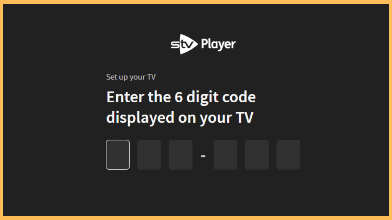 STV Player on Firestick - Enter the code