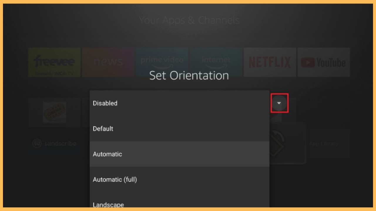 Select the Drop-down menu