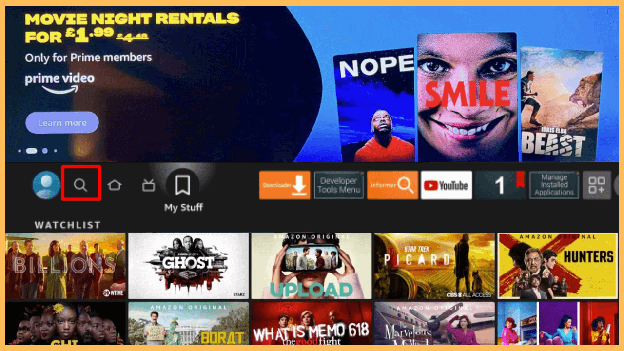 Select the Find icon