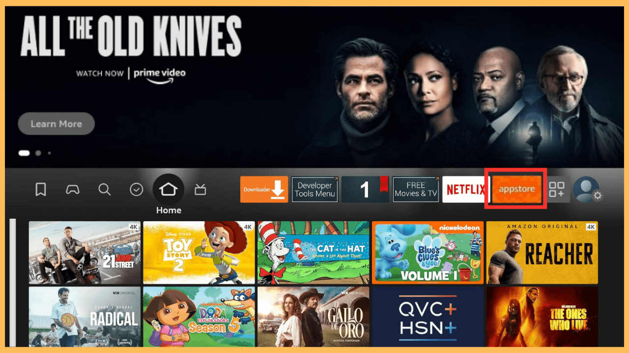 Stirr on Firestick - Select Appstore