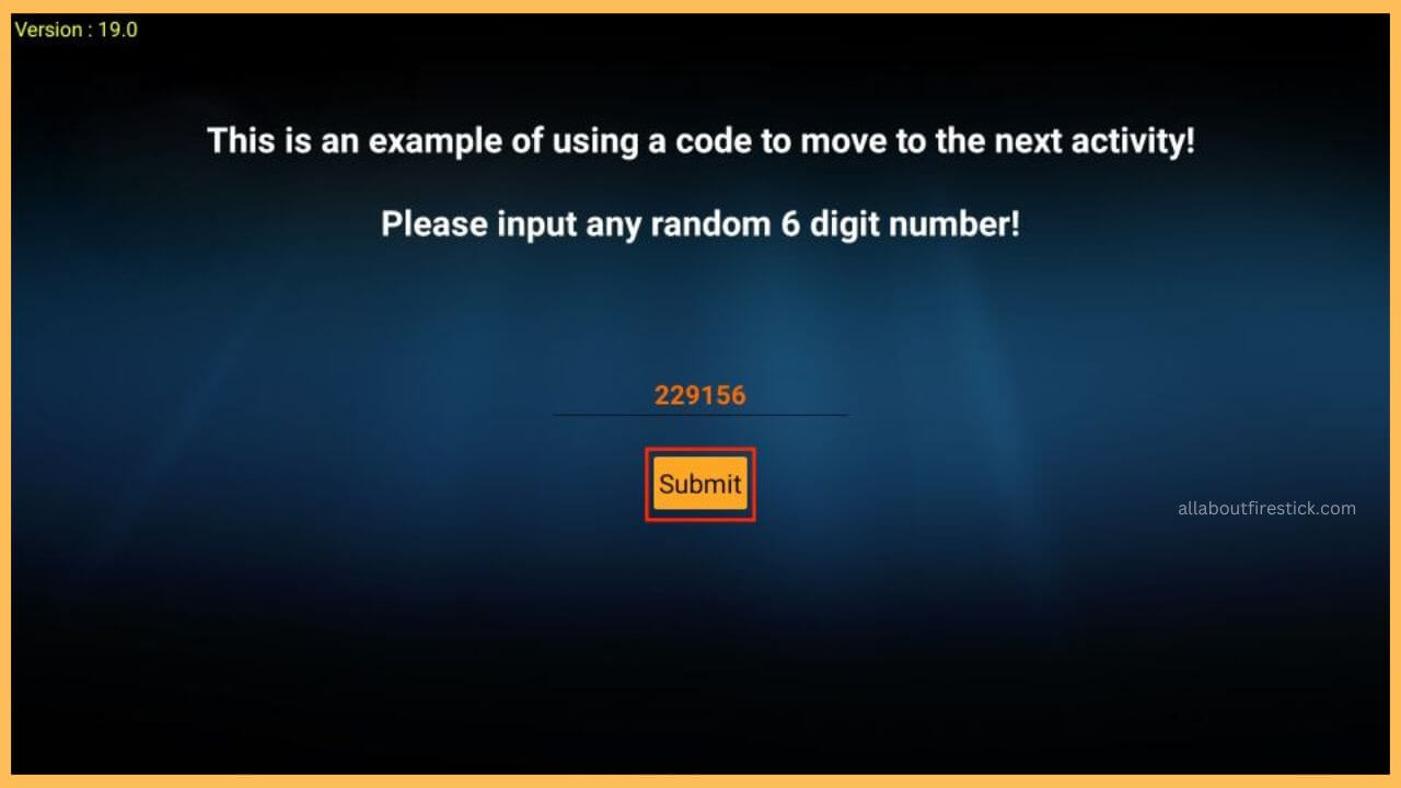Hit Submit - Strix on Firestick