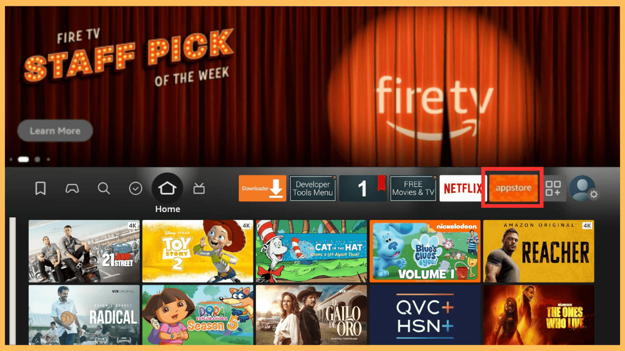 Televizo on Firestick - Select Appstore
