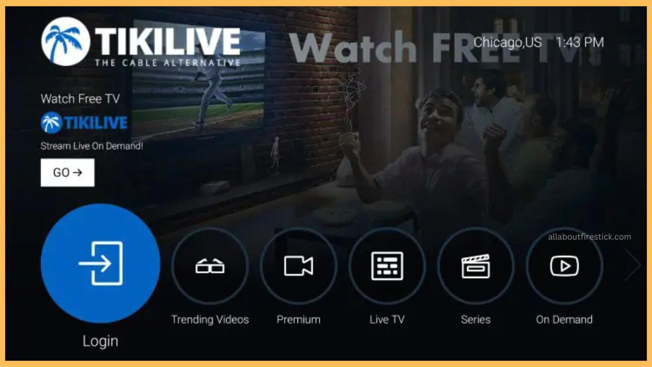 TikiLive Login Page
