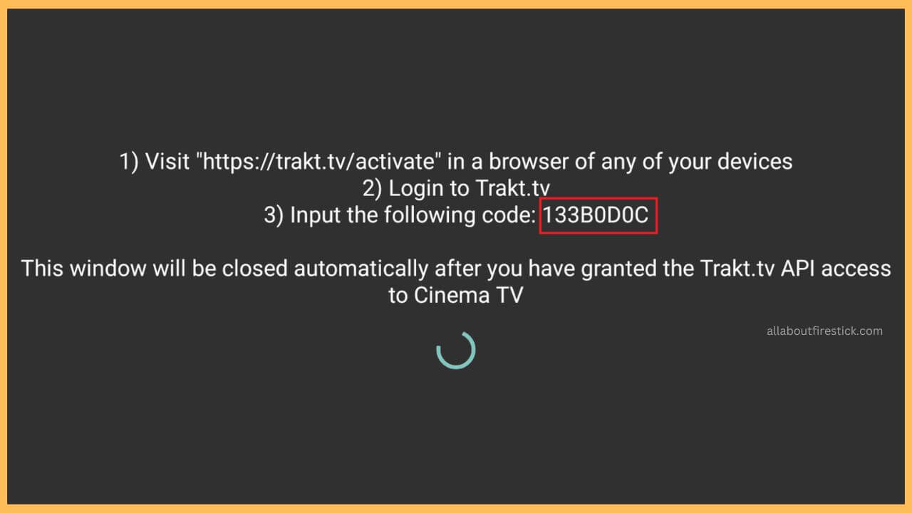 Note Down the Activation Website