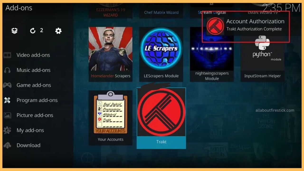 Authorization is Complete Message