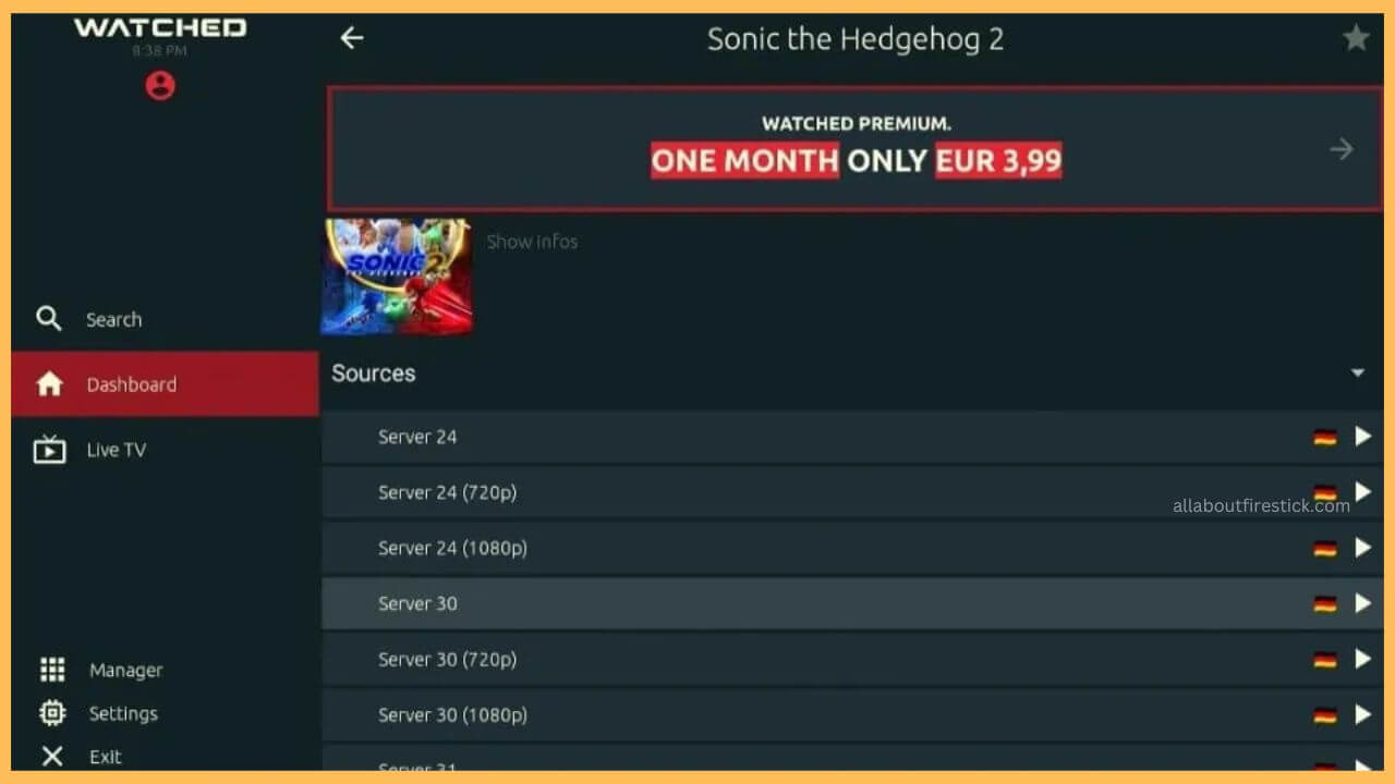 Watched on Firestick