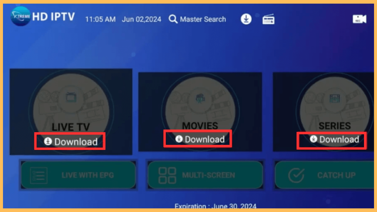 Xtreme HD IPTV on Firestick - Start streaming