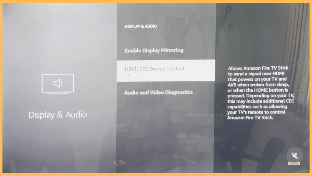 Disable HDMI CEC on Firestick