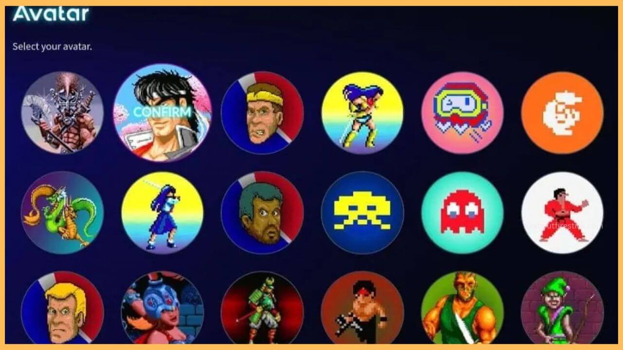 Choose Avator on Antstream on Firestick