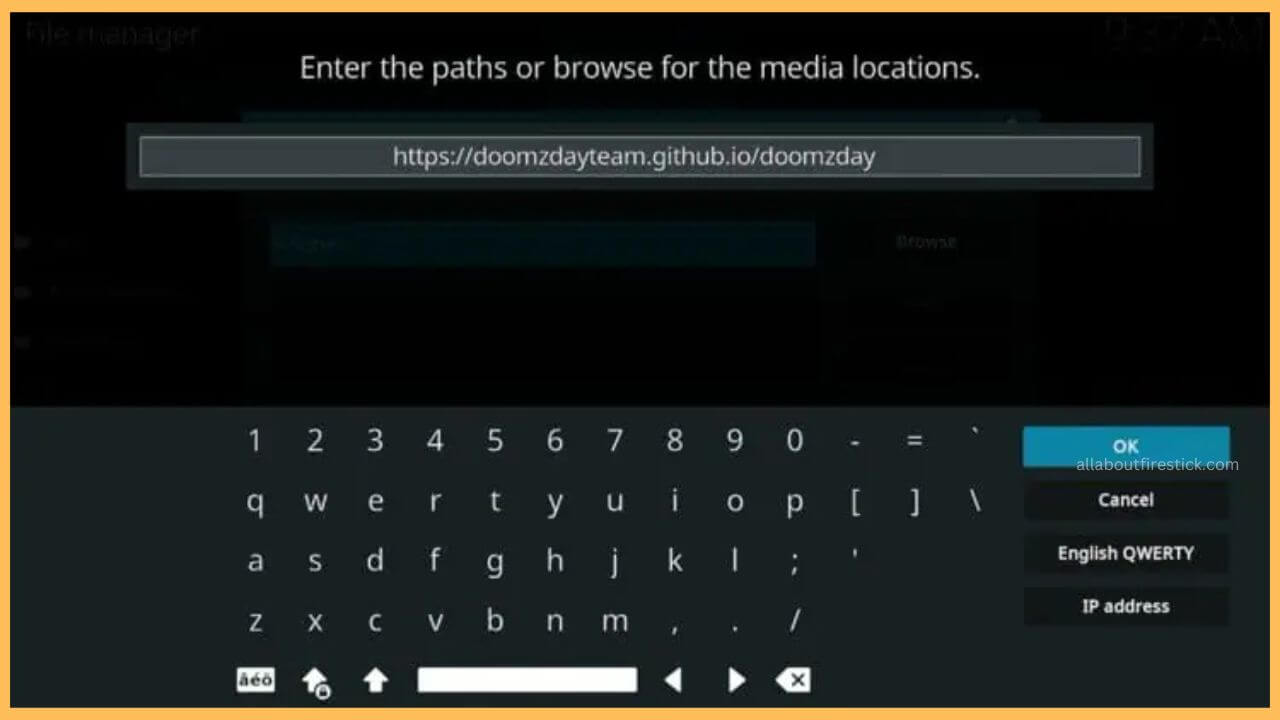Enter Media Source Name