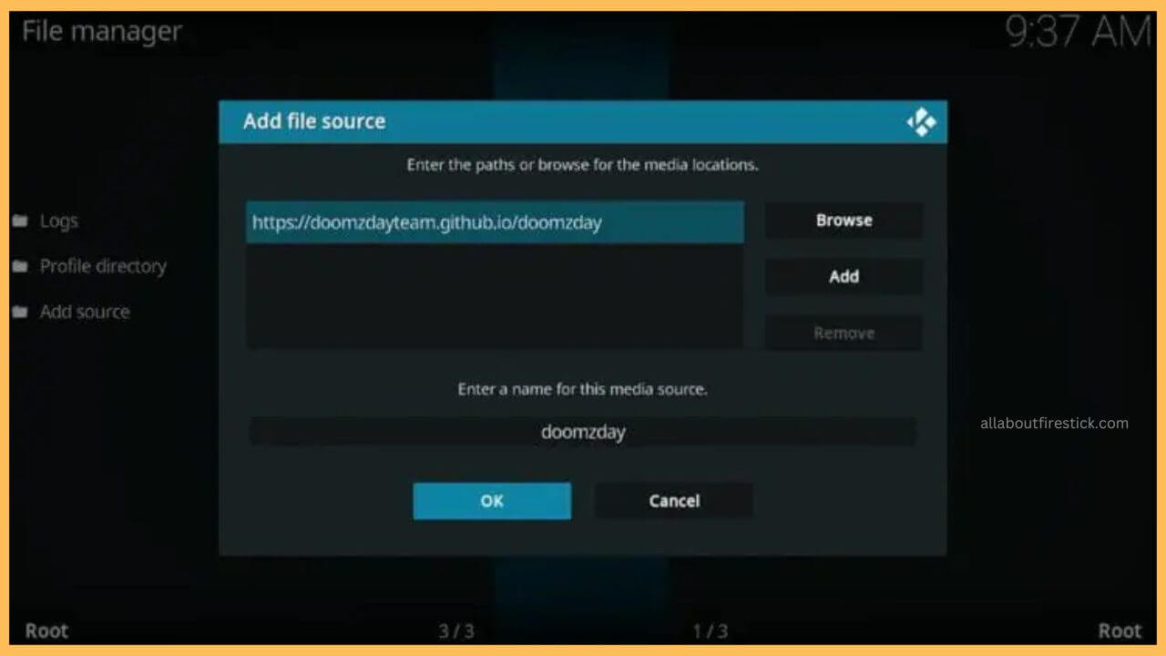 Hit OK - BK Nox Kodi Build on Firestick (4) (1)