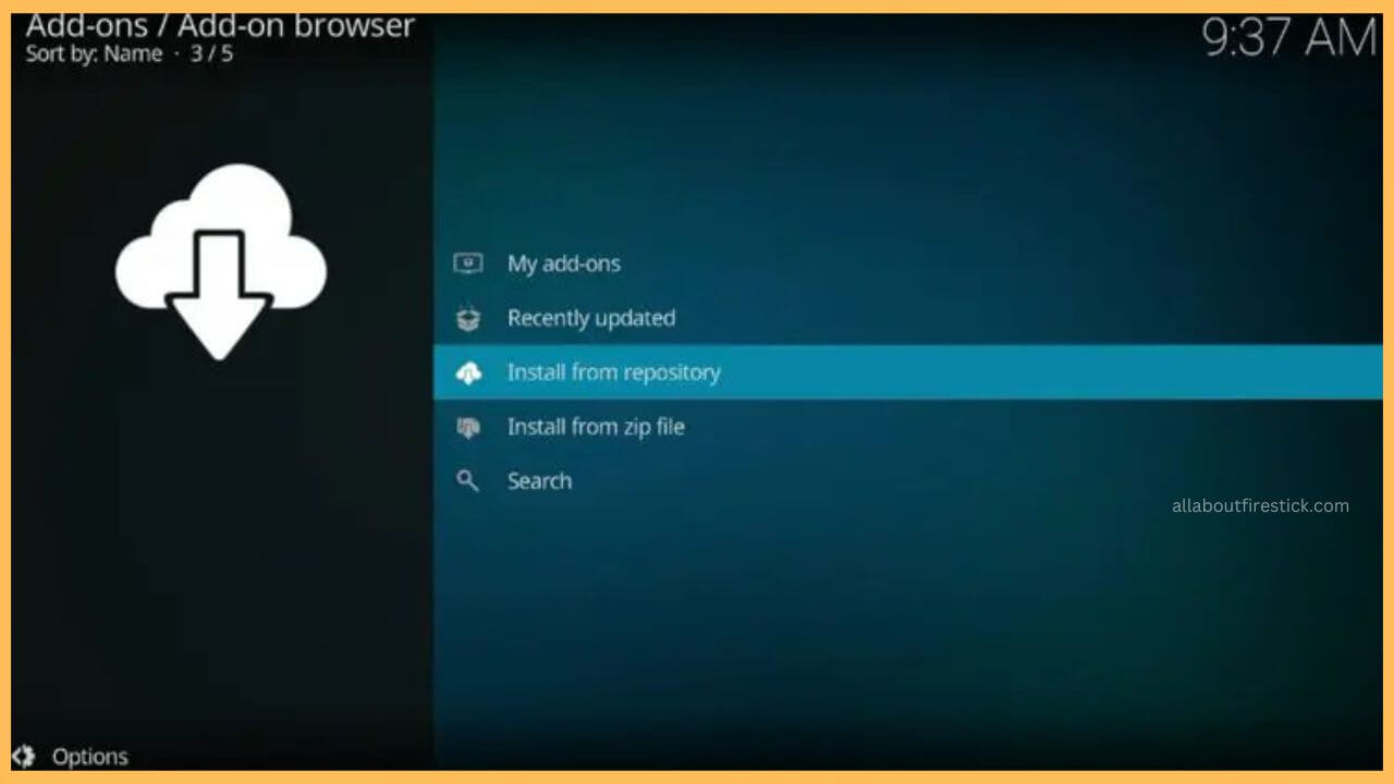 Choose Install from Repository