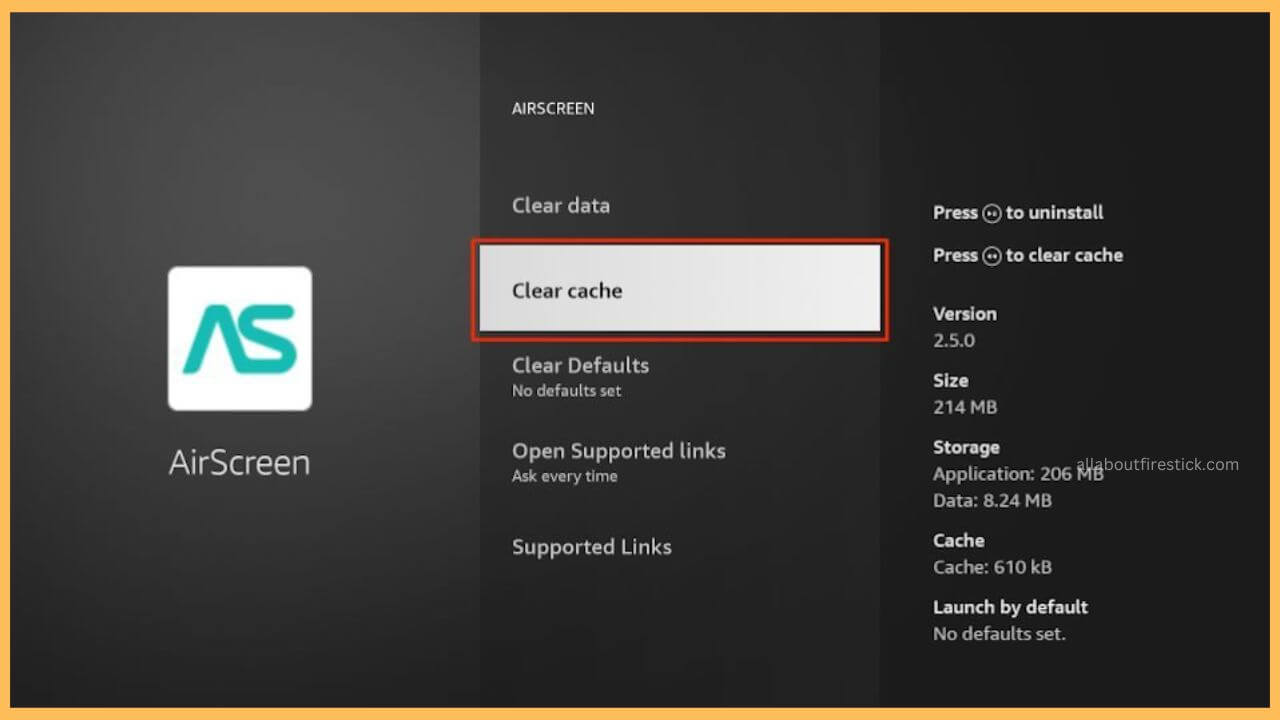 Clear Cache to Speed Up Firestick