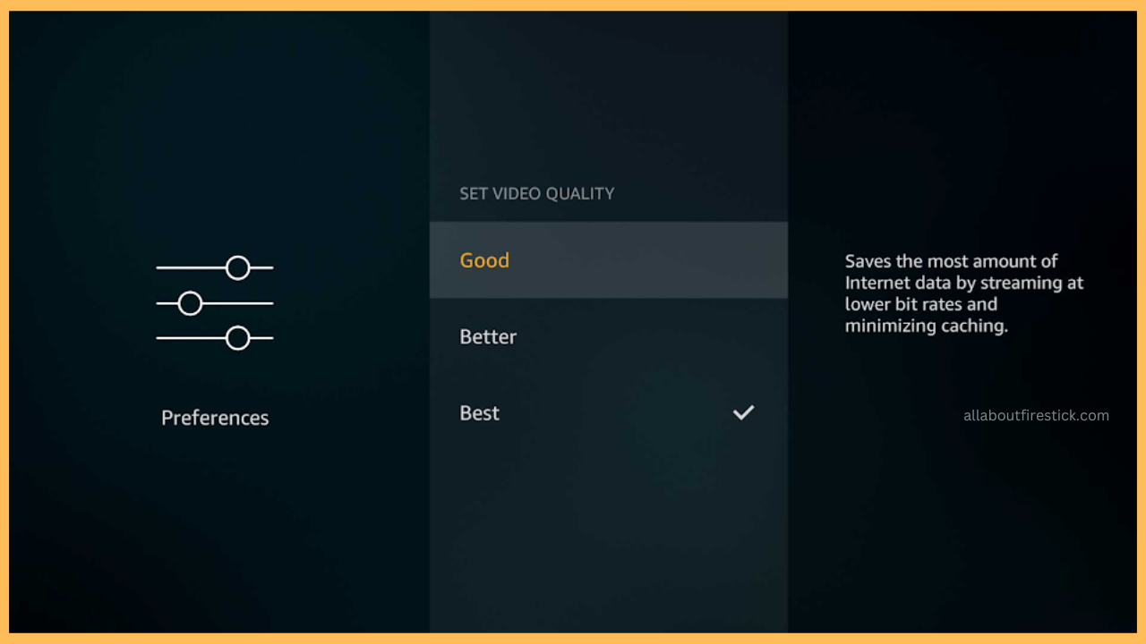 Alter the Video Quality - Stop Buffering Issue