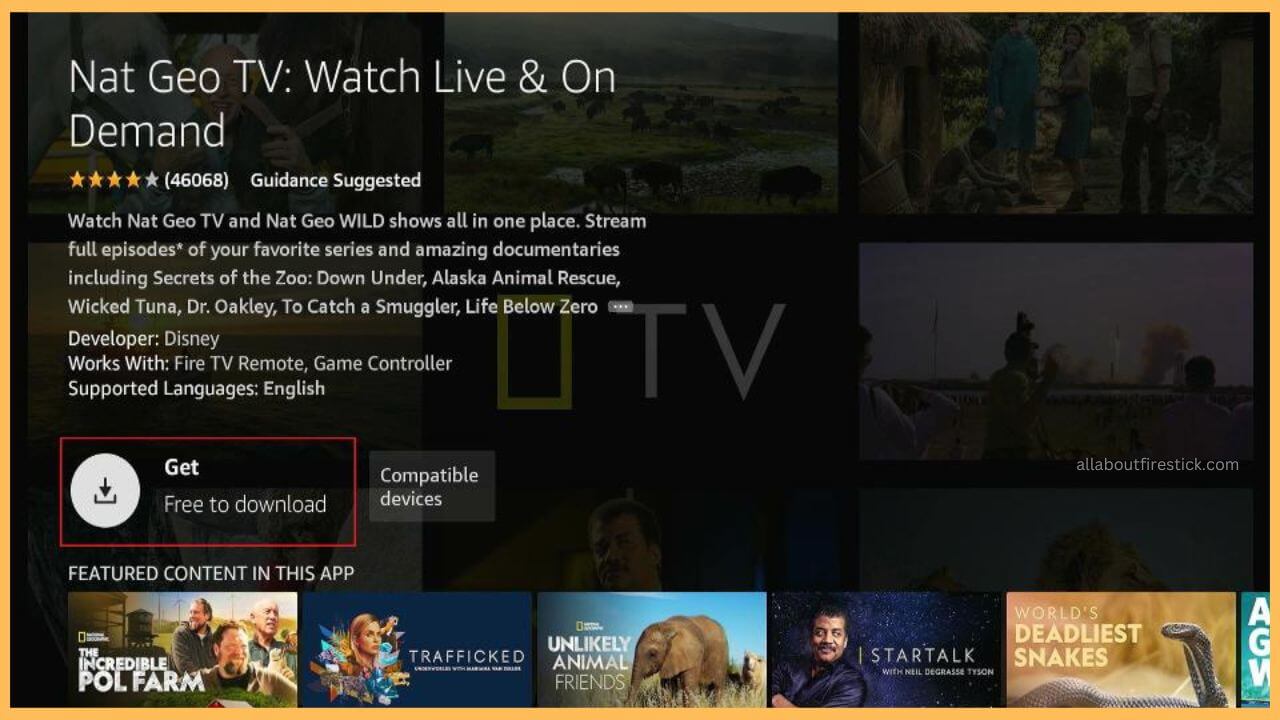 Hit on the Get Button