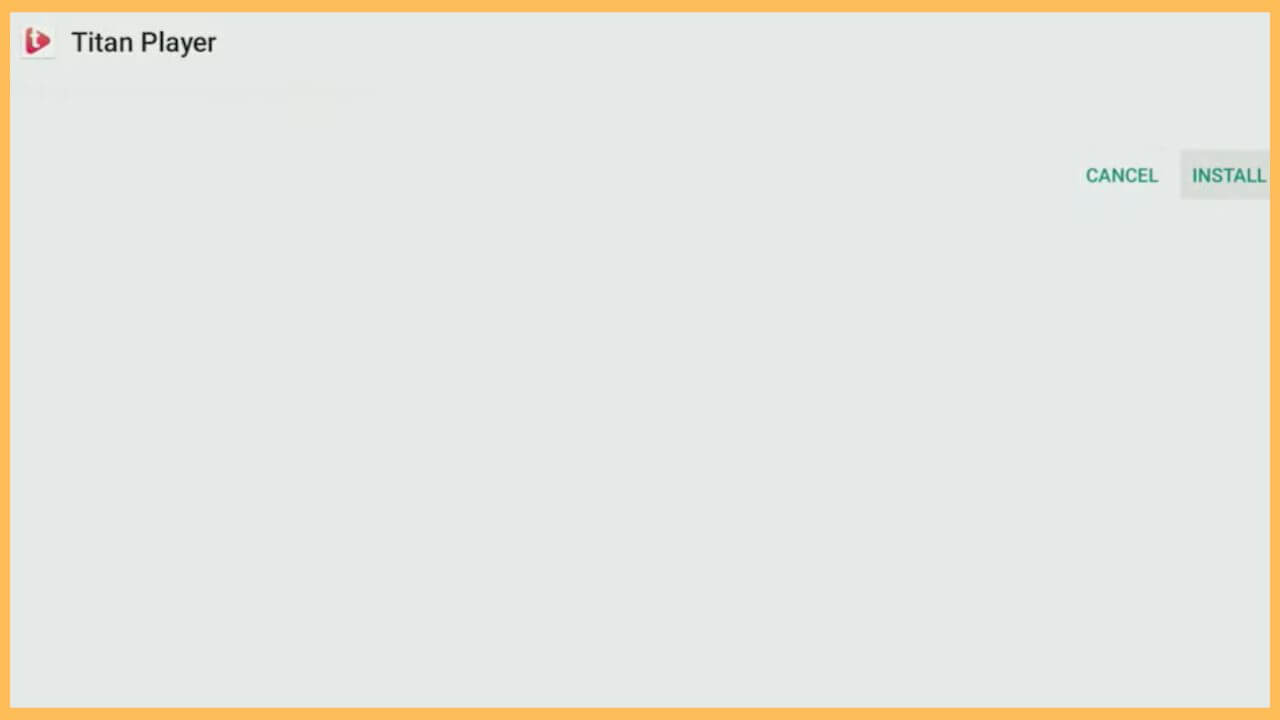 Choose Install Option to get Titan Player on Firestick