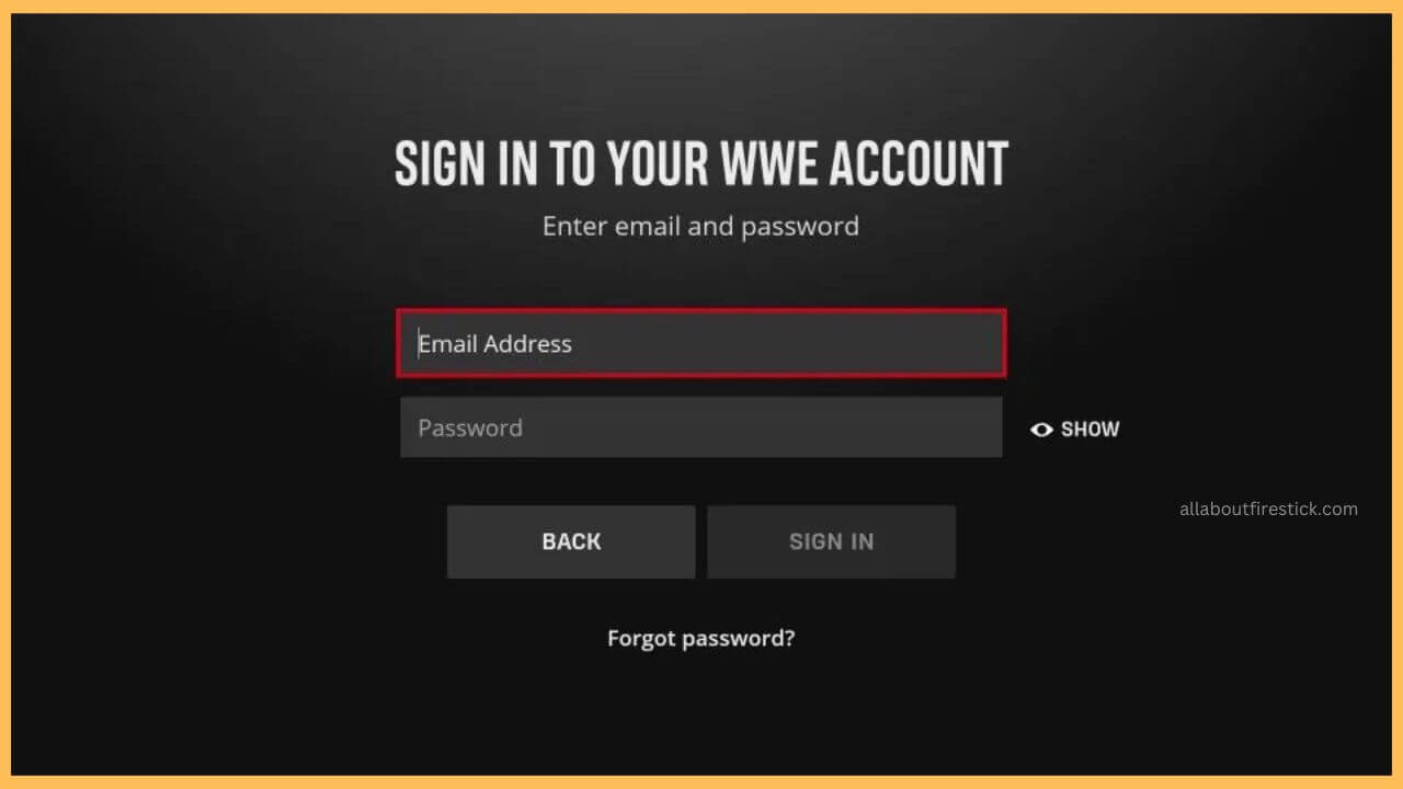 Choose Sign In on Firestick