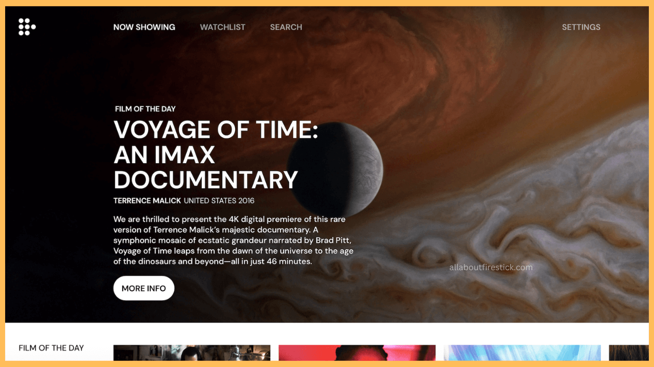 Watch MUBI on Firestick