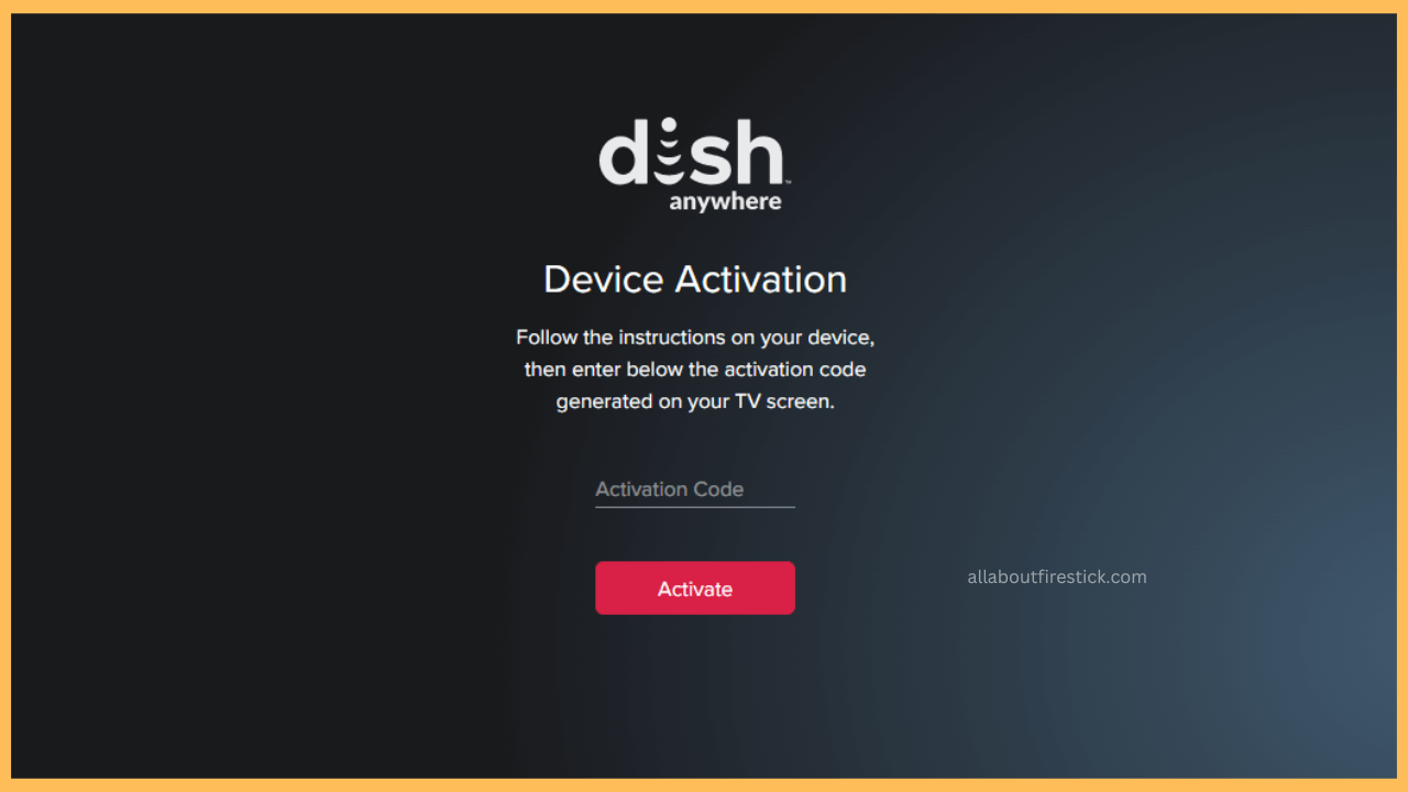 Activate Dish Anywhere App