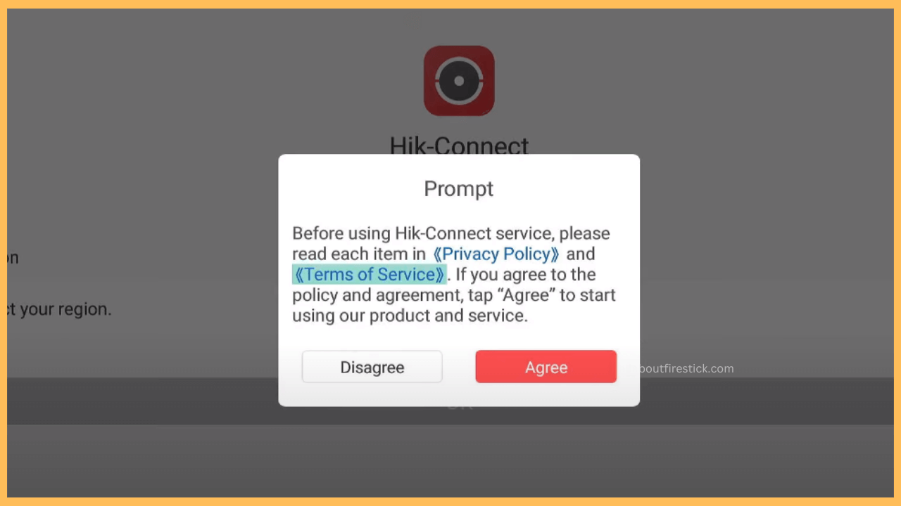 Agree to Hik-Connect App Terms