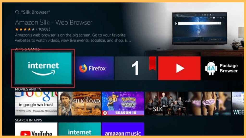 Install Internet Browser on Firestick