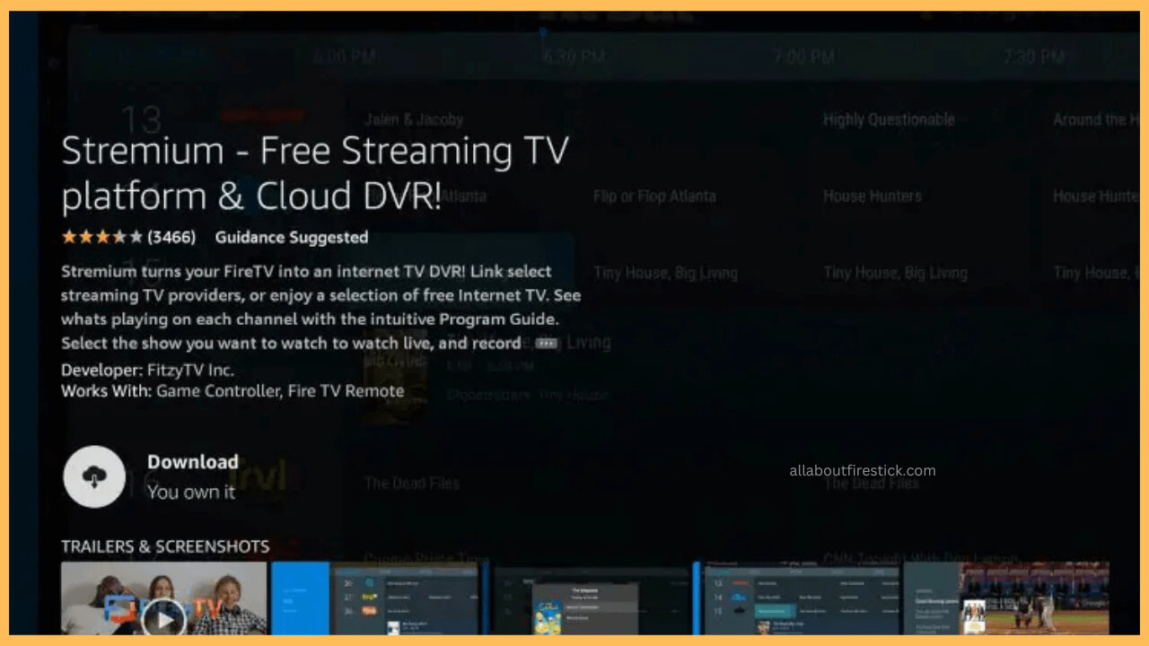 Get Stremium on Firestick