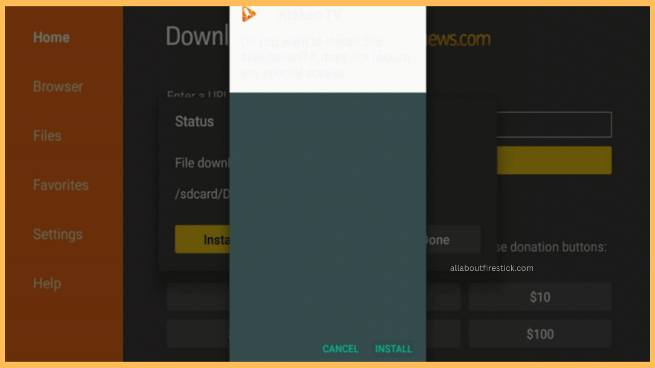 Install Kraken TV on Firestick