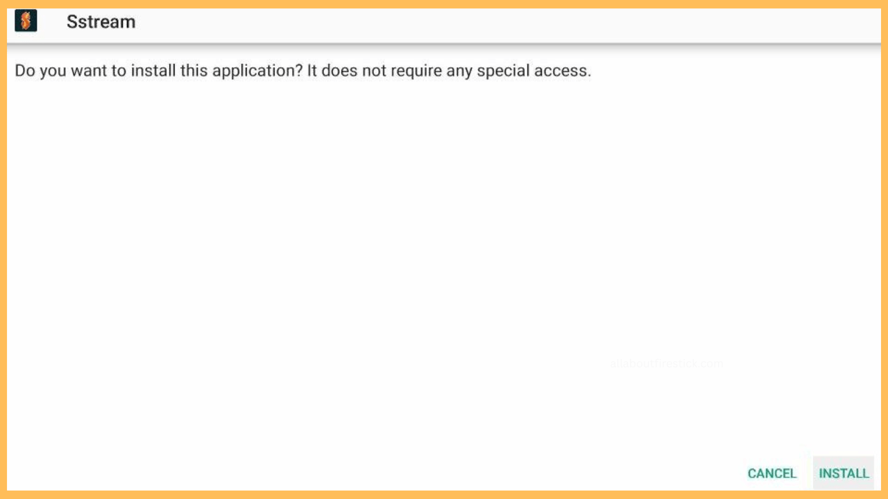 Install SStream on Firestick