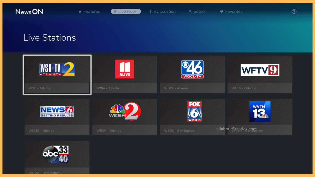 Stream NewsON on Firestick via Silk Browser