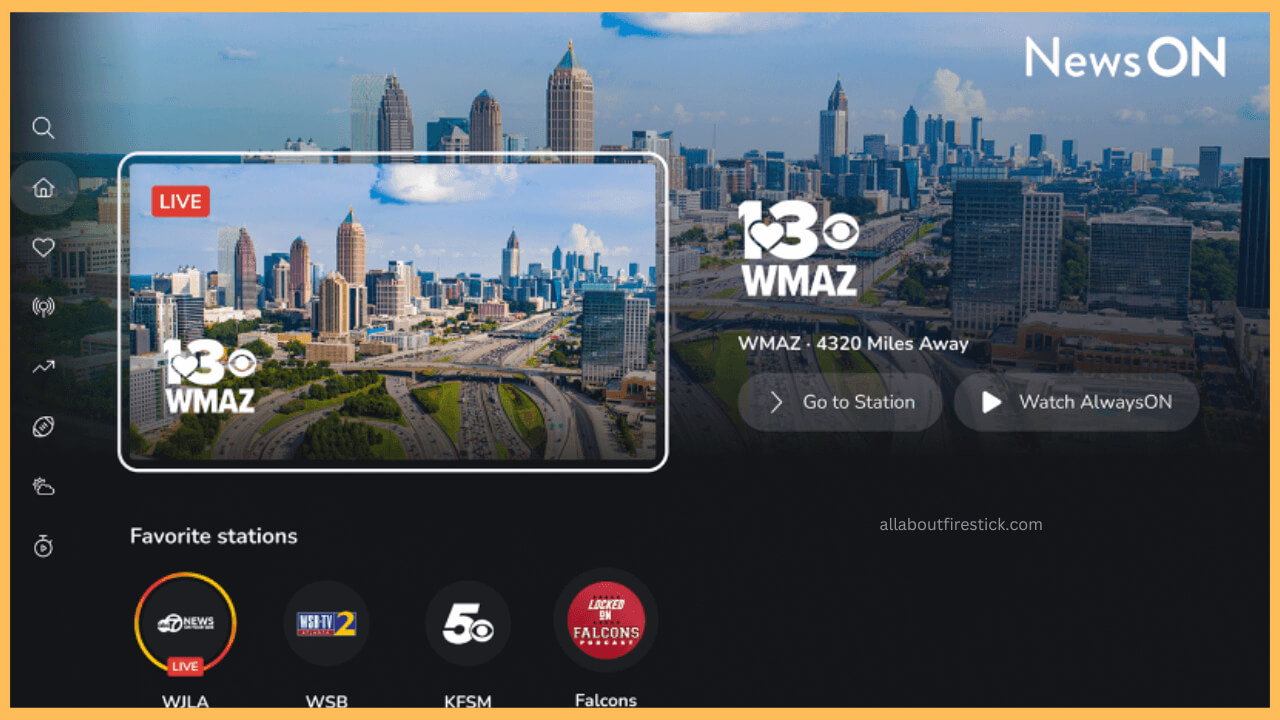 Stream NewsON on Firestick