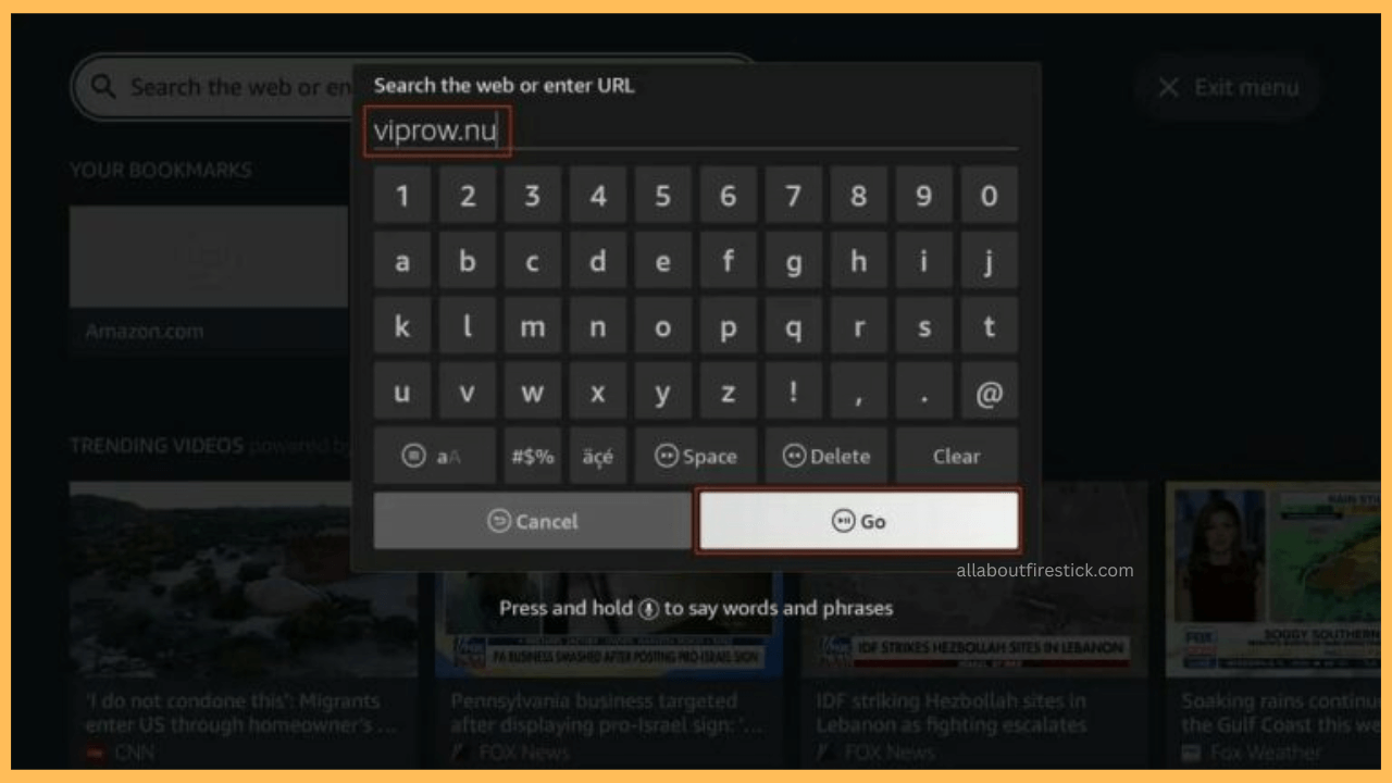Visit the VIPRow Sports website