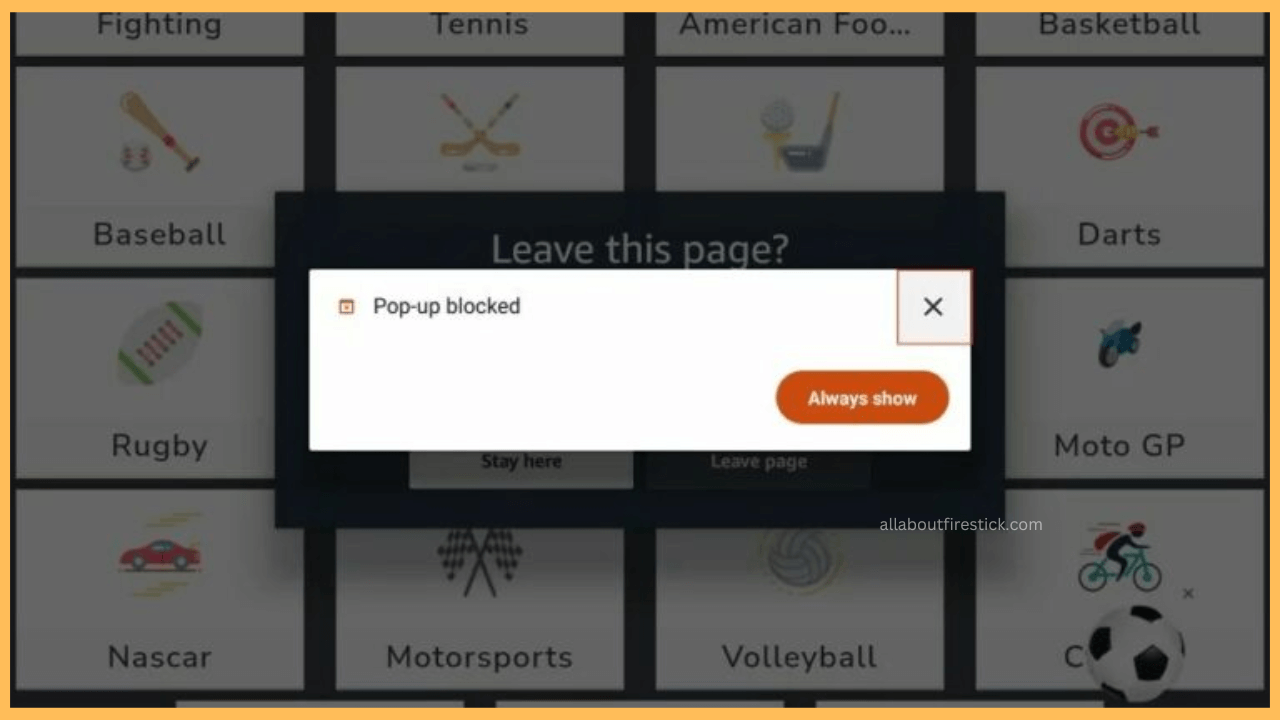 Tap X to close the pop-up